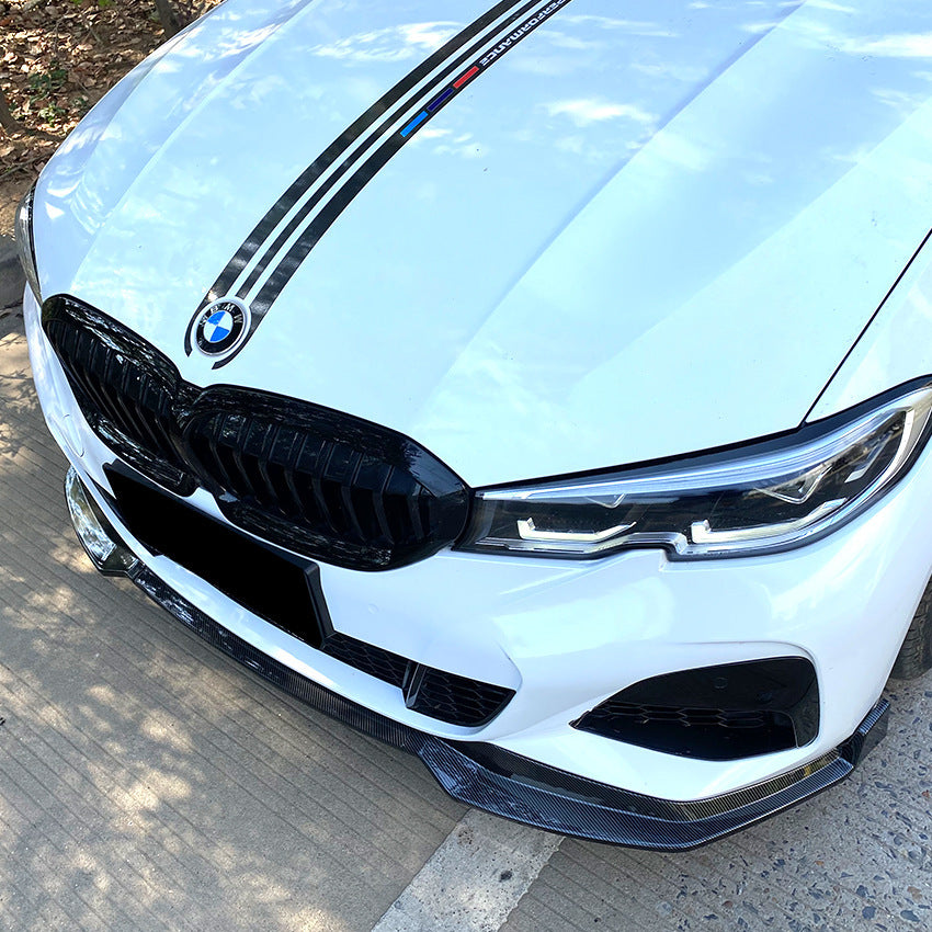 Lip prelungire bara fata compatibil cu BMW Seria 3 G20 G21(2018-2023) negru lucios