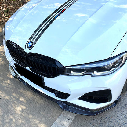 Lip prelungire bara fata compatibil cu BMW Seria 3 G20 G21(2018-2023) negru lucios