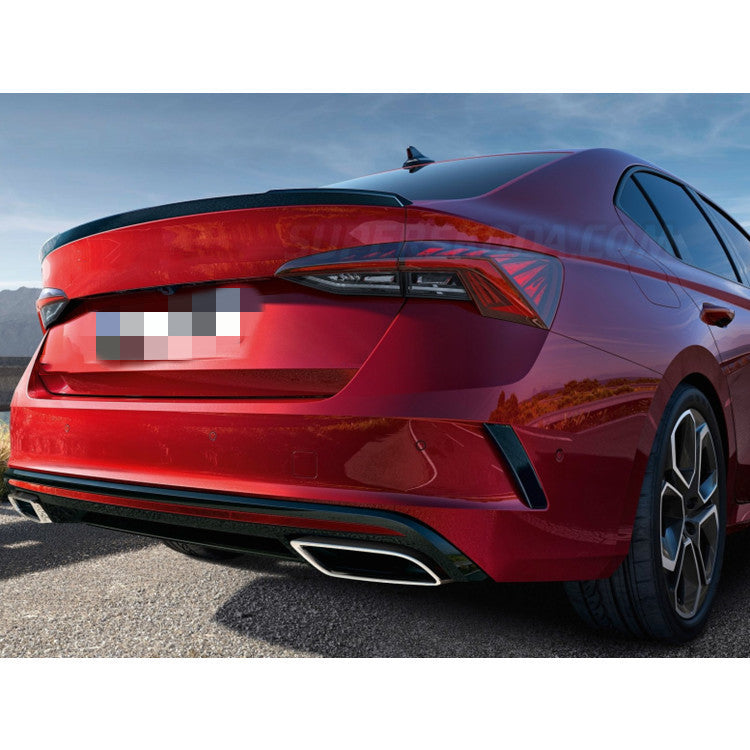 Eleron portbagaj M4 design compatibil cu Skoda Octavia 4 2021+ negru lucios