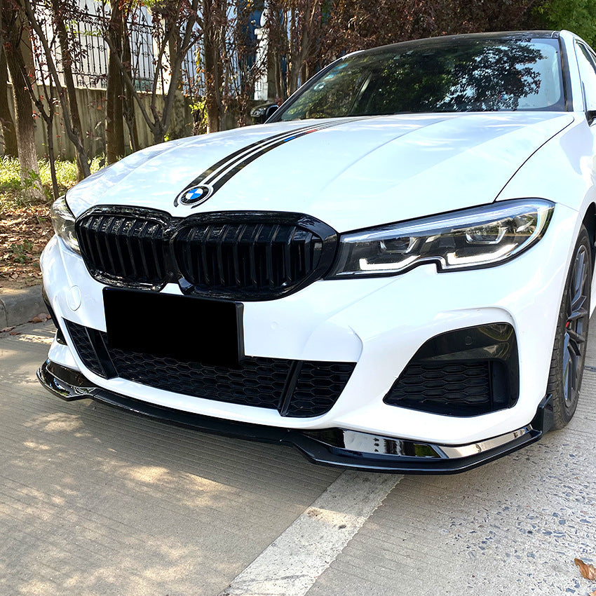 Lip prelungire bara fata compatibil cu BMW Seria 3 G20 G21(2018-2023) negru lucios