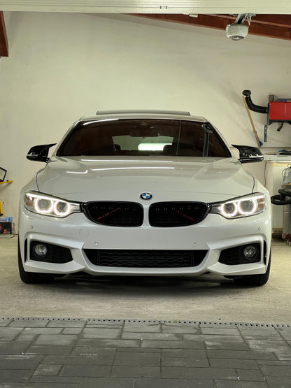 Kit Exterior compatibil cu BMW Seria 4 F36 M-Tech Design cu Praguri Laterale si Grile pentru proiectoare