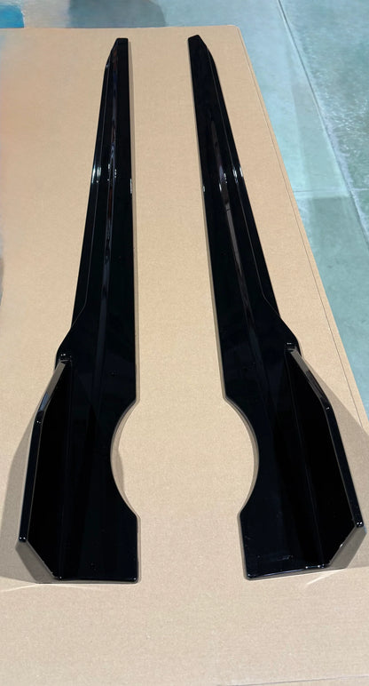 Prelungire praguri Aero compatibile cu BMW X5 F15(2013-2018) negru lucios