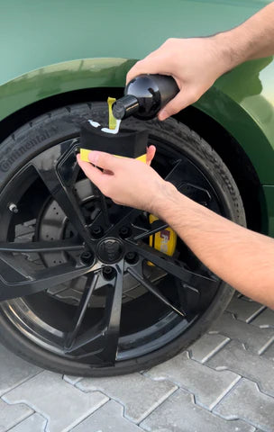Pachet Anvelope TYRESHINE ULTRA 500ml - DRESSING ANVELOPE si Burete FLASH APLICATOR DRESSING