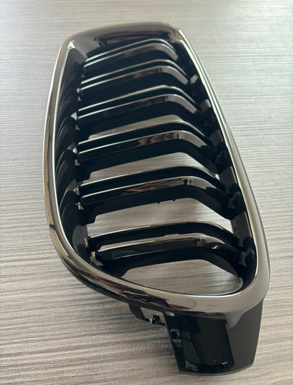Grile centrale duble M3 style compatibile cu Bmw seria 3 F30 F31(2012-2018) negru lucios