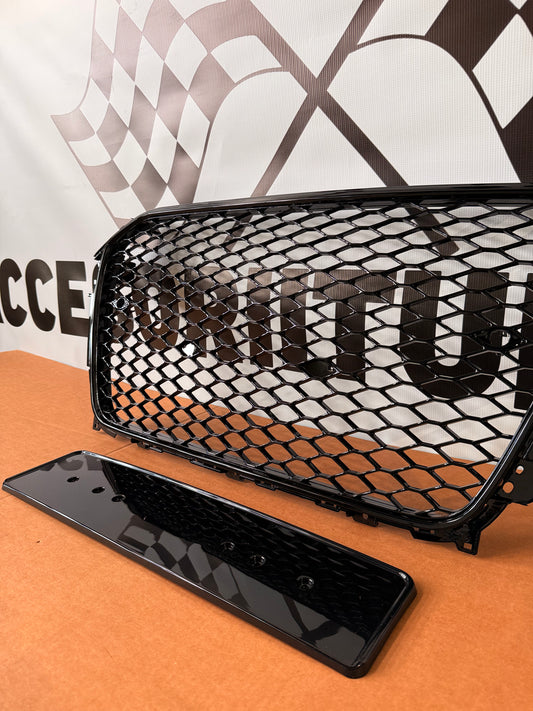 Grila centrala tip RS4 compatibila cu Audi A4 B8.5 Facelift(2012-2015) negru lucios