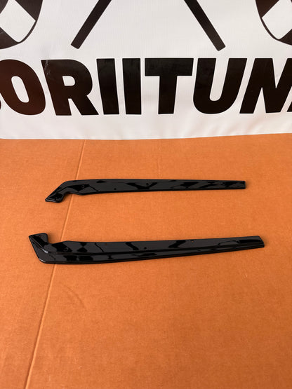 Set 2 Prelungiri Bara spate compatibile cu BMW Seria 5 E60/E61 negru lucios