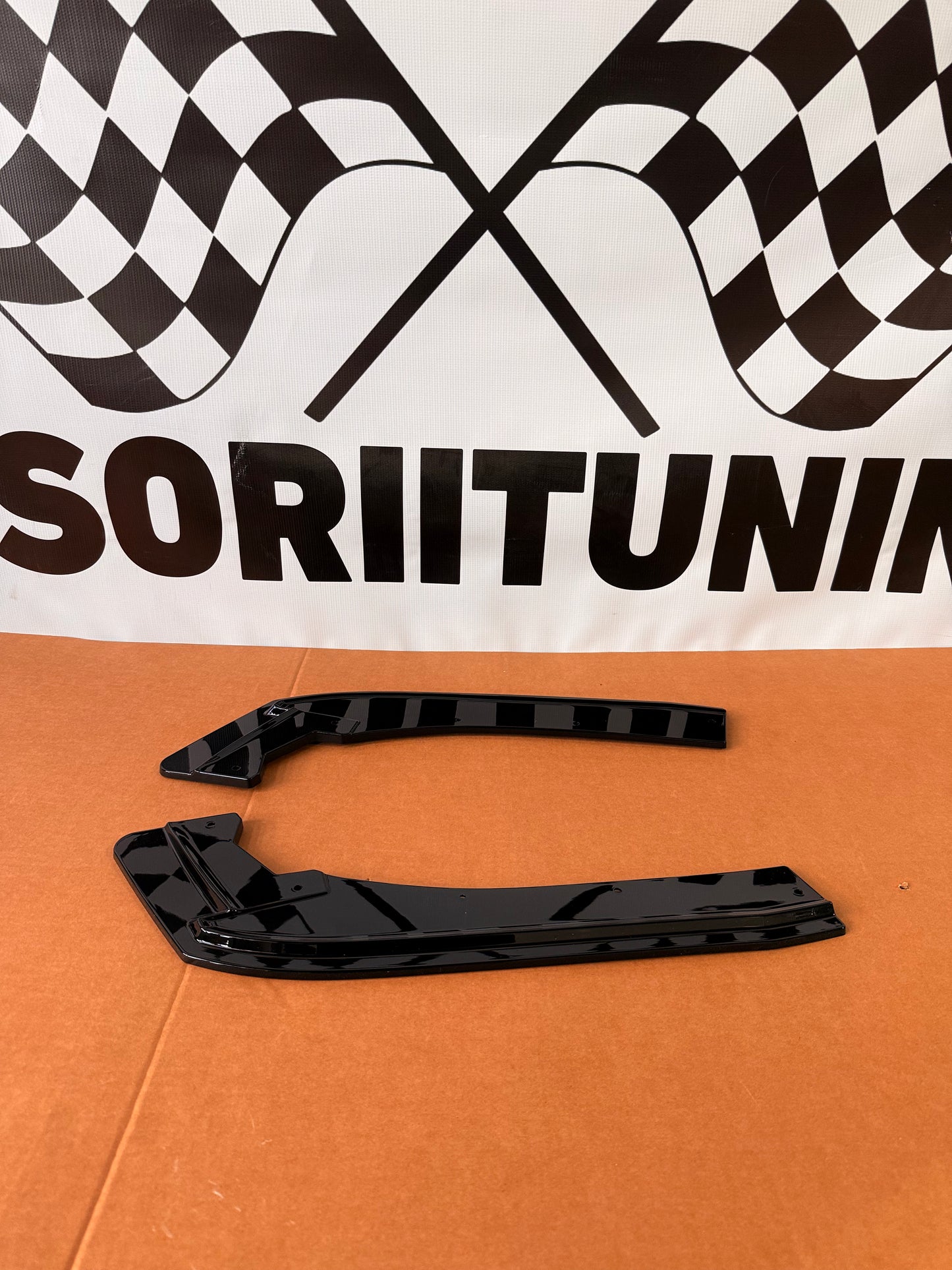 Set 2 Prelungiri Bara spate compatibile cu BMW Seria 3 F30/F31 negru lucios