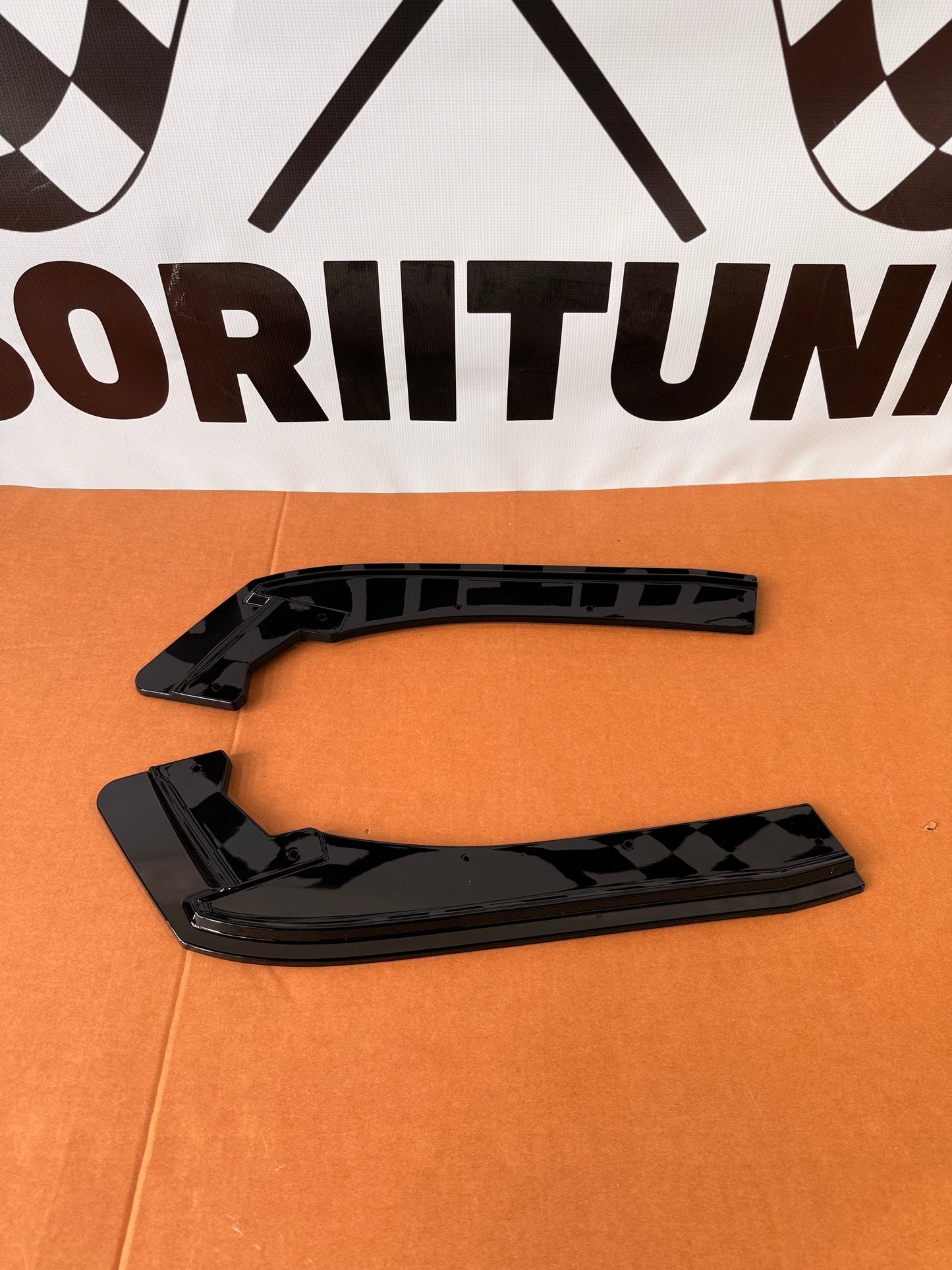 Set 2 Prelungiri Bara spate compatibile cu BMW Seria 3 F30/F31 negru lucios