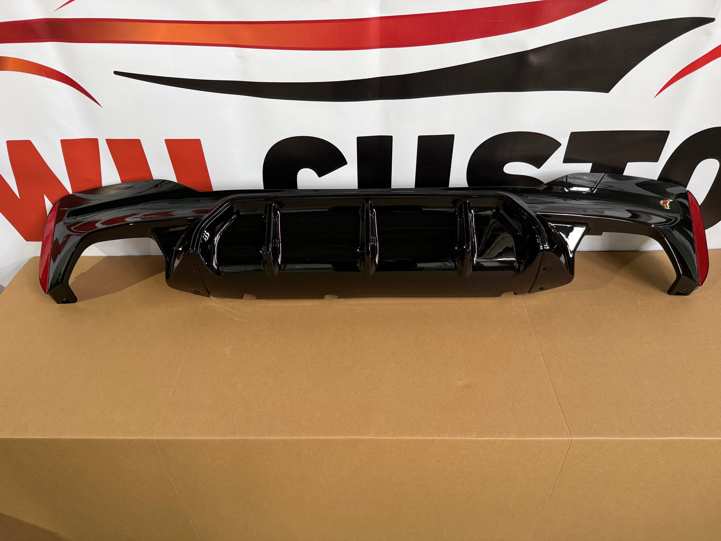 Difuzor bara spate M5 Look compatibil cu BMW seria 5 G30(2017-2022) negru lucios