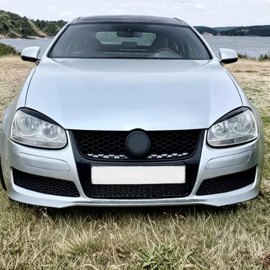 Pleoape far set 2 bucăți compatibil cu VW Golf 5(2003-2009) negru lucios