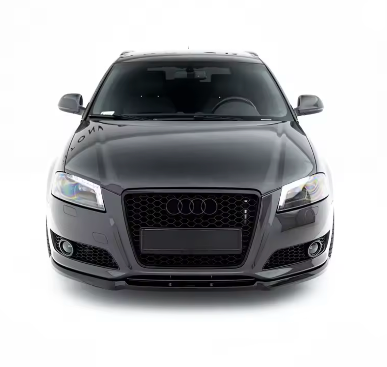 Lip prelungire bara fata S3 Design compatibil cu Audi A3 8P 2008-2013 negru lucios