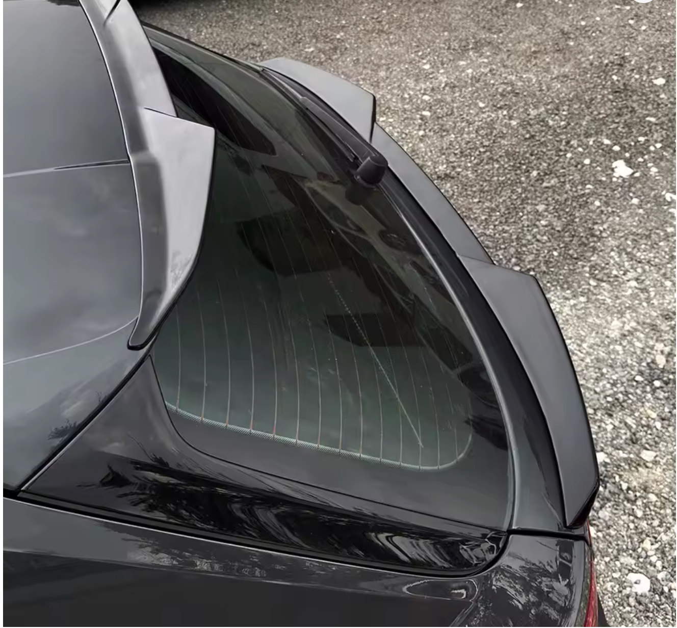 Eleron portbagaj M4 style compatibil cu Audi A4 B8 B8.5 Avant (2008-2015) negru lucios
