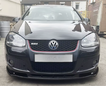 Lip prelungire bara fata GTI Design V2 compatibil cu VW Golf 5 2003-2009 negru lucios