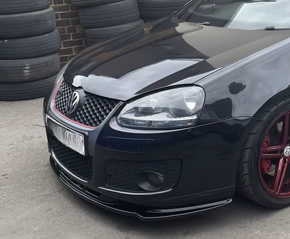 Lip prelungire bara fata GTI Design V2 compatibil cu VW Golf 5 2003-2009 negru lucios