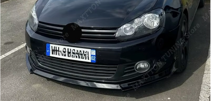 Lip prelungire bara fata compatibil cu VW Golf 6 2008-2013 echipat cu bara standard negru lucios