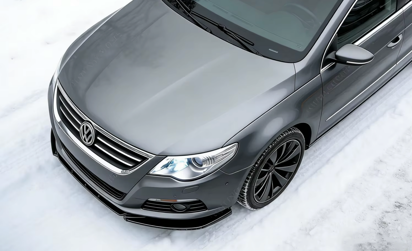 Lip prelungire bara fata compatibil cu VW Passat CC NFL (2008-2012) negru lucios