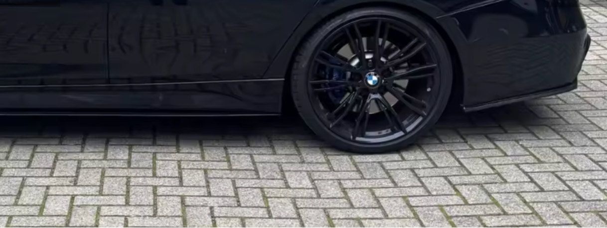 Set 2 Prelungiri Bara spate compatibile cu BMW Seria 3 F30/F31 negru lucios