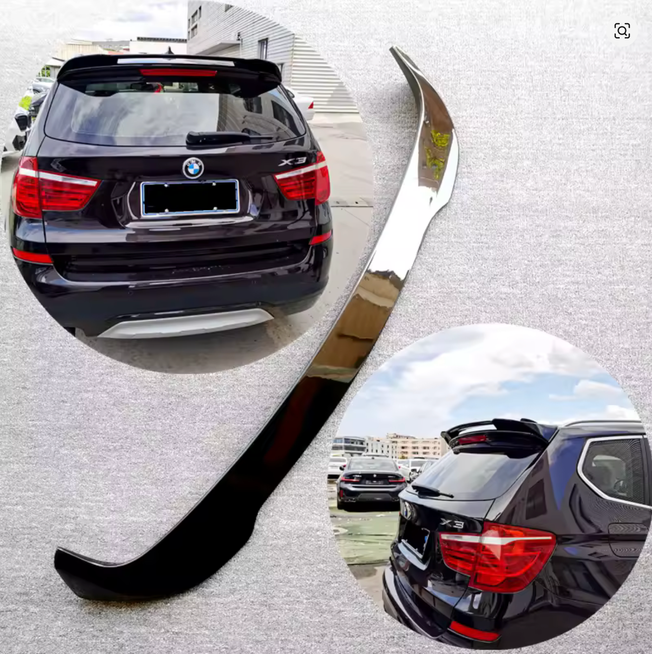 Eleron luneta compatibil cu BMW X3 F25 (2011-2018) negru lucios