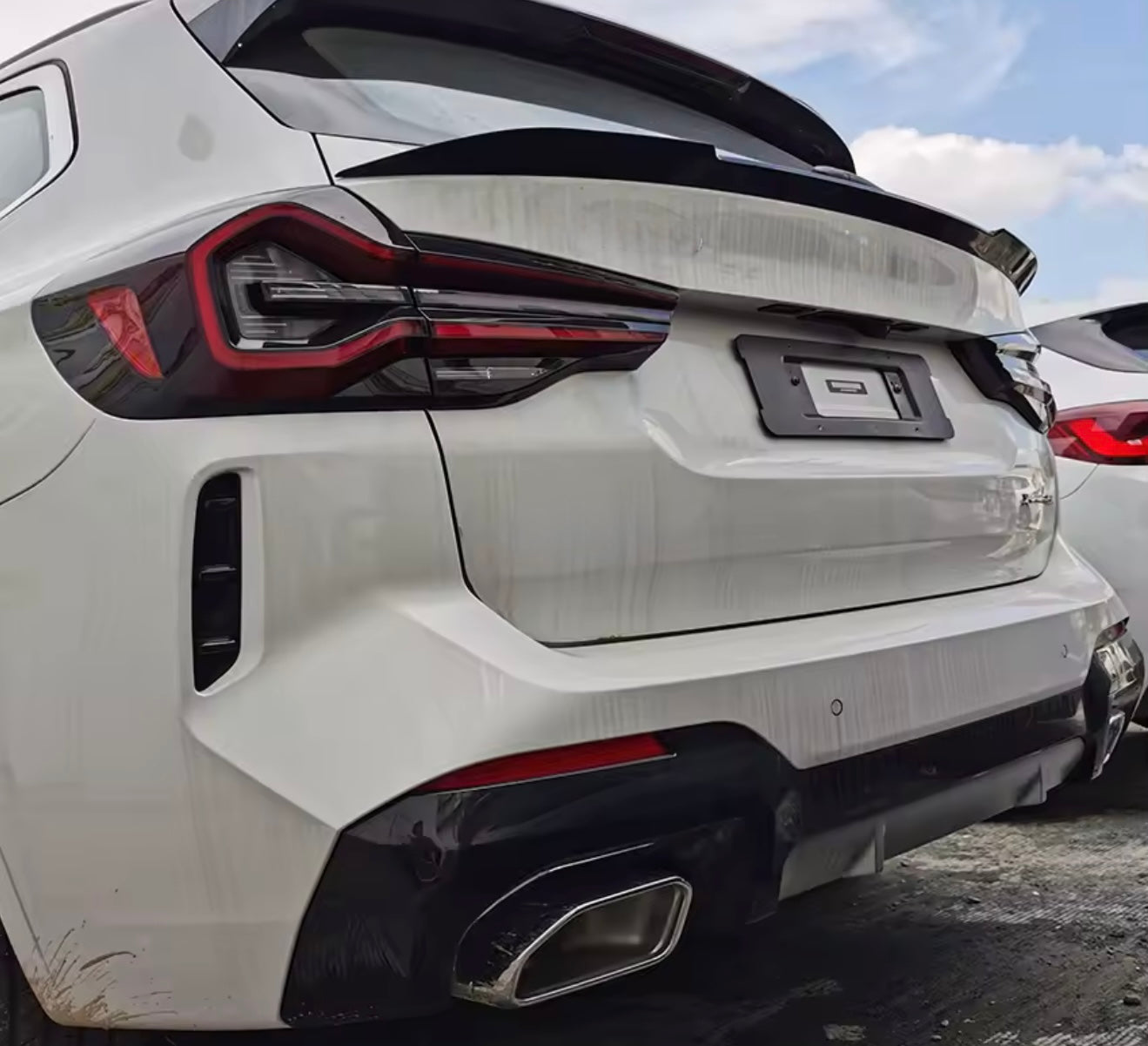 Eleron portbagaj compatibil cu BMW X3 G01 (2018-2022) negru lucios