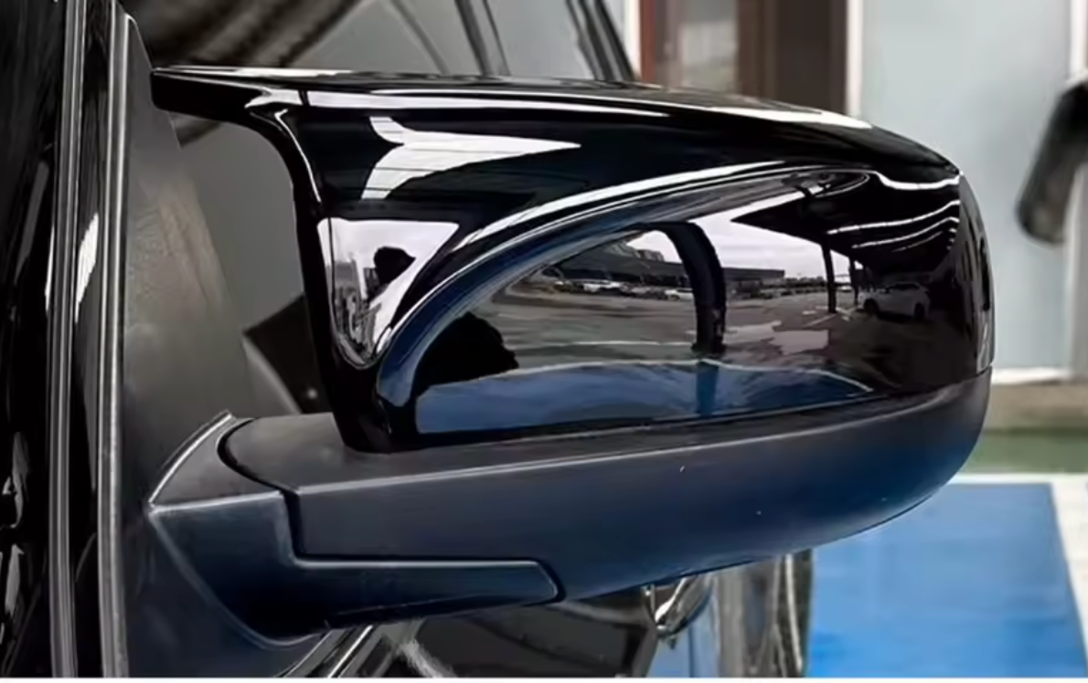 Capace oglinzi Batman Style compatibile cu BMW X5 X6 E70/E71 Negru lucios