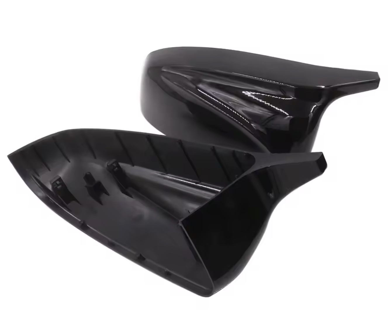 Capace oglinzi Batman Style compatibile cu BMW X5 X6 E70/E71 Negru lucios