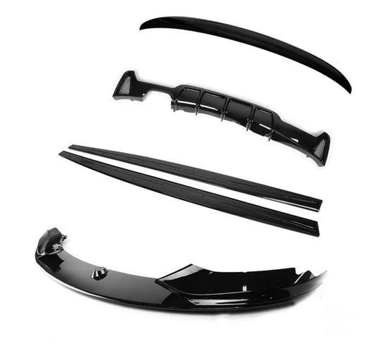 Pachet exterior compatibil cu BMW Seria 4 F36 M-Tech negru lucios