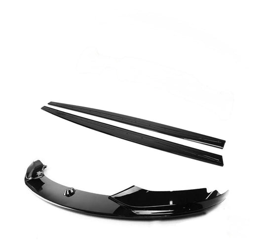 Pachet Prelungire bara fata si prelungire praguri compatibil cu BMW Seria 4 F32/F33/F36 M-Tech negru lucios