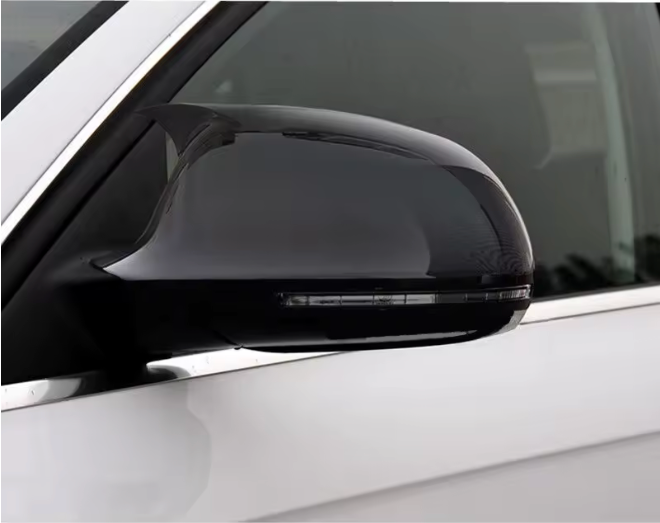 Capace oglinda Batman Style compatibile cu Audi A4 B8 2008-2012 Negru lucios
