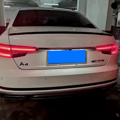 Eleron portbagaj compatibil cu Audi A4 B9 2019+ negru lucios S4 Design