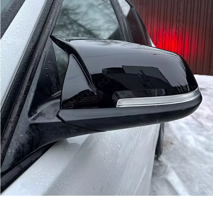 Capace oglinzi Batman style compatibil cu BMW seria 4 F32 F33 F36(2014-2021) negru lucios