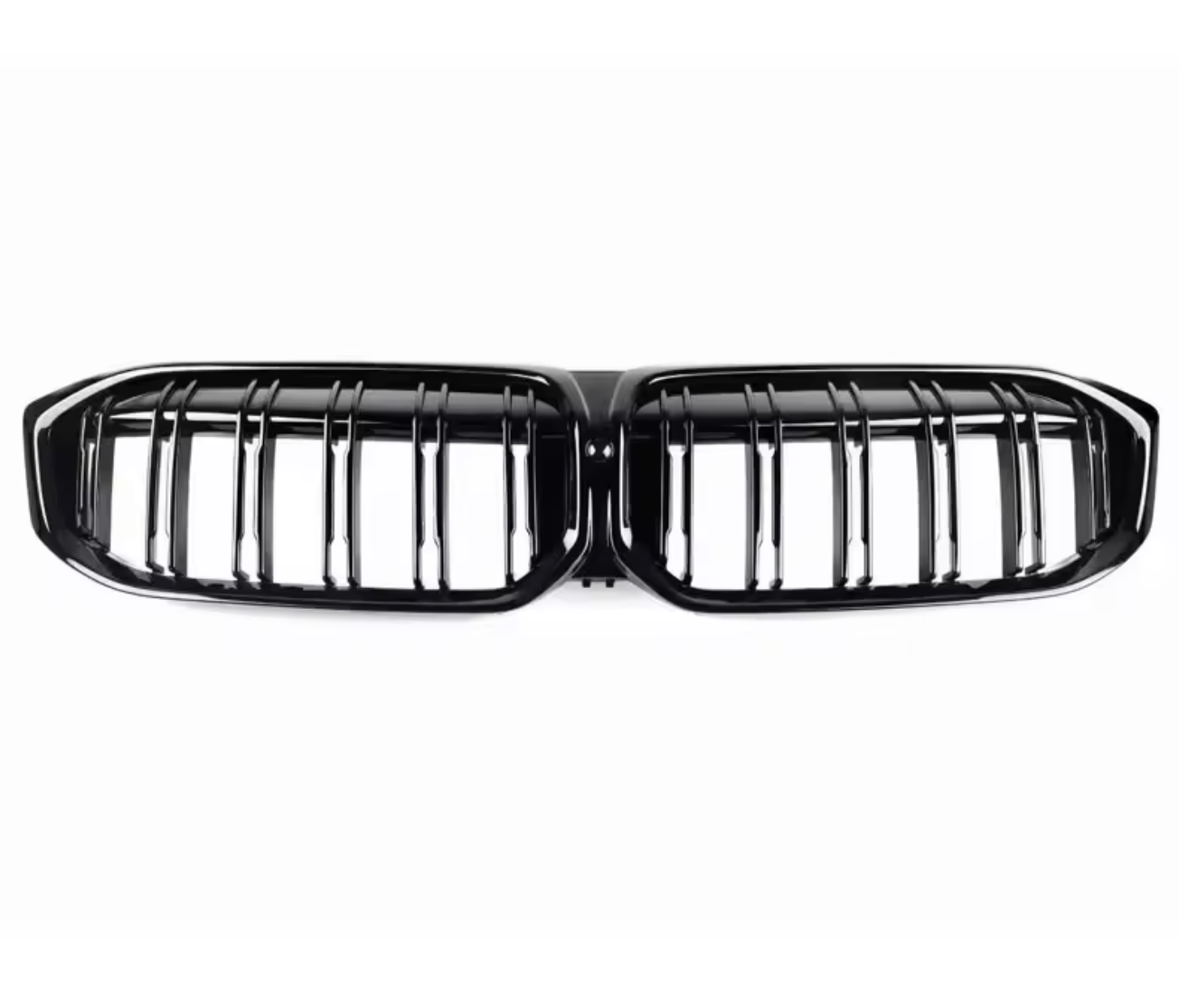 Grile centrale duble compatibile cu BMW seria 3 G20 G21 2019-up negru lucios