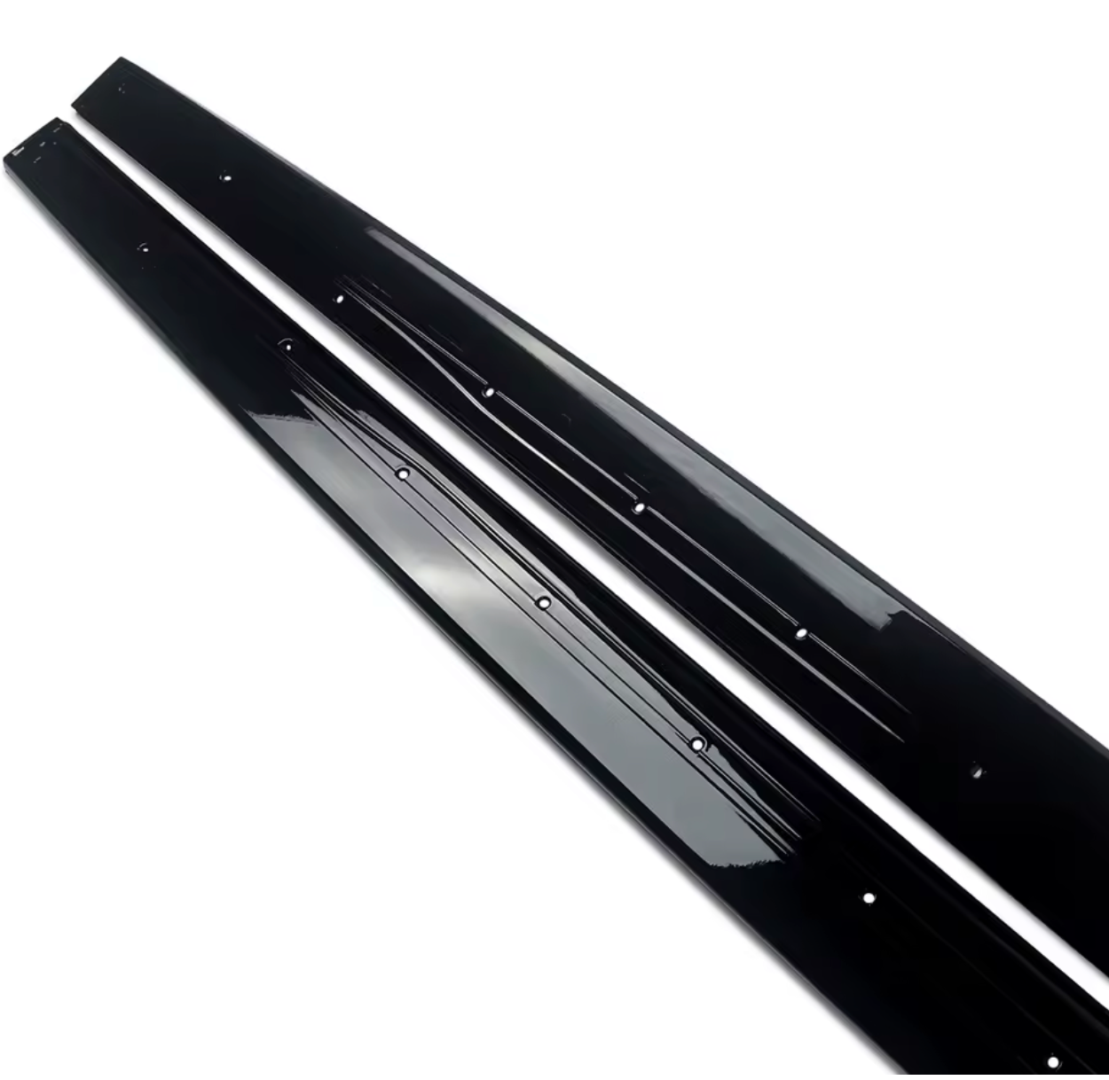 Prelungire praguri laterale compatibil Audi A7 Sportback 2010-2018 negru lucios