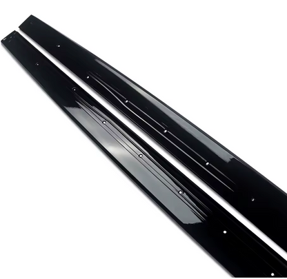 Prelungire praguri laterale compatibil Audi A7 Sportback 2010-2018 negru lucios