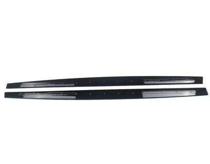 Prelungire praguri laterale compatibil Audi A4 B8 B8.5 negru lucios