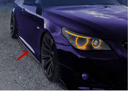 Prelungire praguri M-Performance compatibil BMW seria 5 E60 E61 (2003-2010) negru lucios