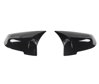 Capace oglinzi Batman Style compatibile cu BMW seria 5 F10 F11 Facelift 2014-2017 Negru lucios