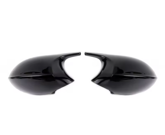 Capace oglinzi Batman cu CLIPSURI compatibile cu BMW Seria 1 E81/E82/E87/E88(2004-2008) Non-Facelift negru lucios