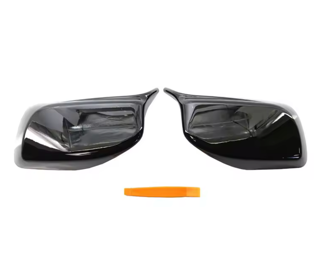 Capace oglinda Batman Style compatibil cu BMW seria 5 E60 E61(2003-2010) negru lucios cu CLIPSURI
