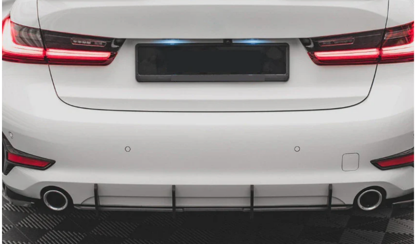 Ornamente bara spate compatibile cu BMW Seria 3 G20(2019-2023) negru lucios