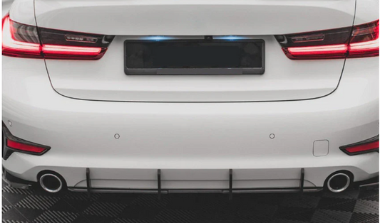 Ornamente bara spate compatibile cu BMW Seria 3 G20(2019-2023) negru lucios