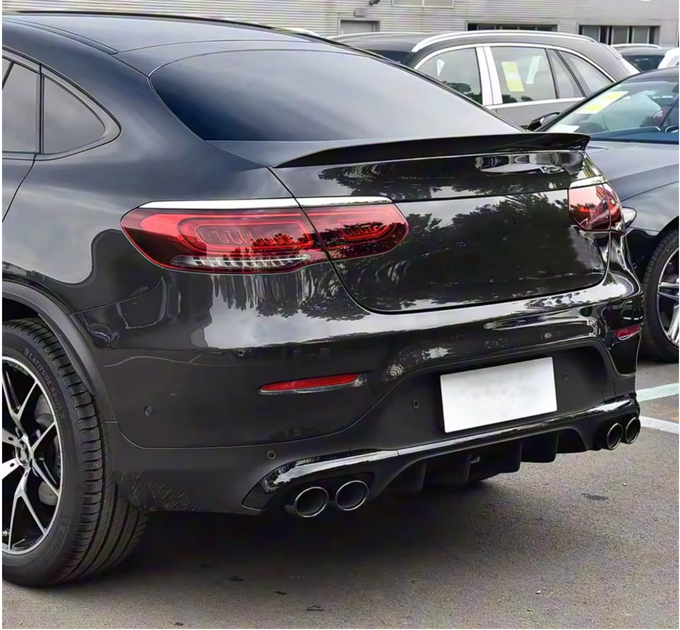 Eleron portbagaj AMG Look compatibil cu Mercedes-Benz GLC Coupe C253(2016-2019) negru lucios