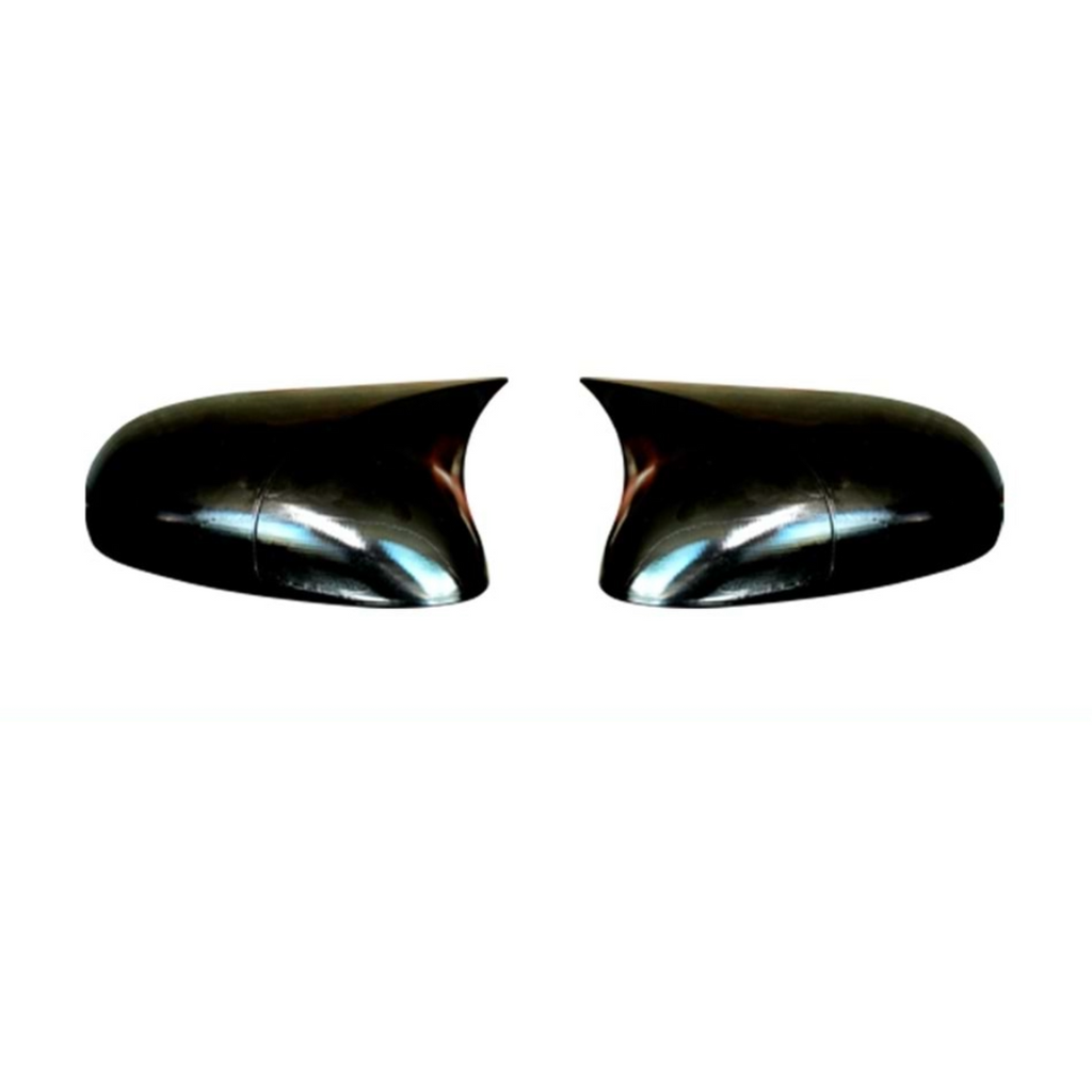 Capace oglinda compatibile cu Seat Leon Mk2 2005-2008 Negru lucios Batman Style