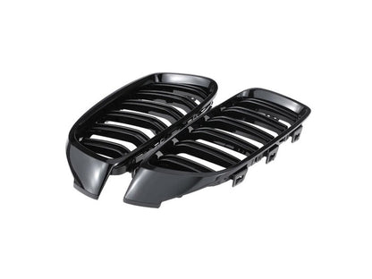 Grile centrale compatibile cu BMW seria 4 F32 F33 F36 model M4 negru lucios