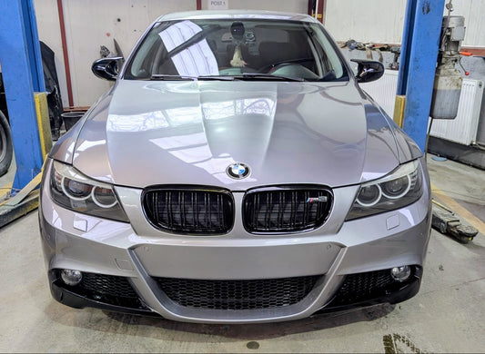 Prelungiri bara fata compatibil cu BMW Seria 3 E90 E91 Facelift (2009-2012) M-Tech Design negru lucios