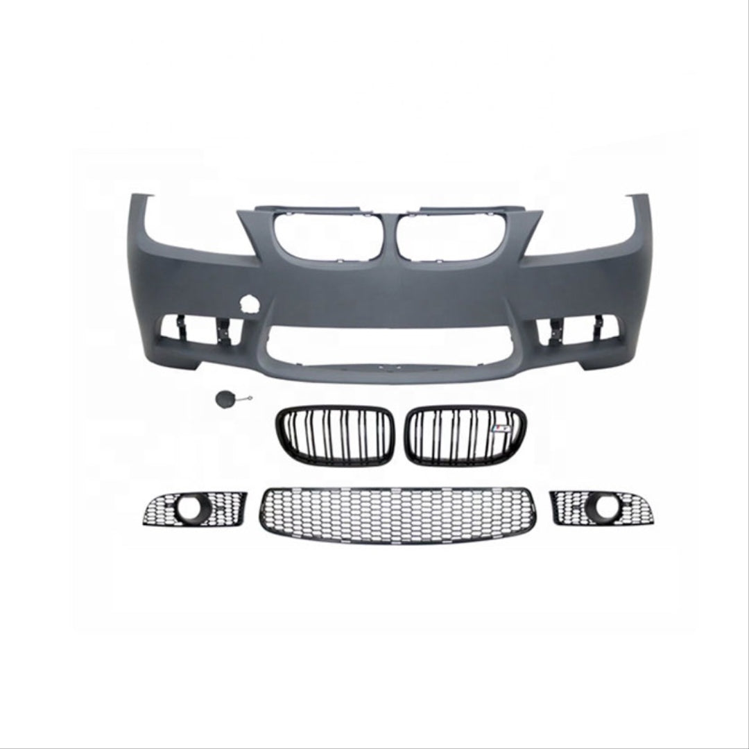 Kit Exterior compatibil cu BMW Seria 3 E90 Facelift 2009-2012 M3 Design cu Praguri Grile centrale si Proiectoare ceata