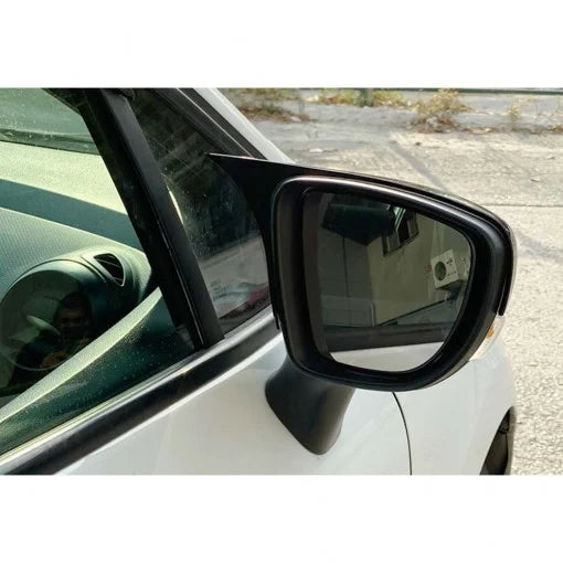 Capace oglinzi Batman compatibile cu Clio Mk4 2012-2019 negru lucios