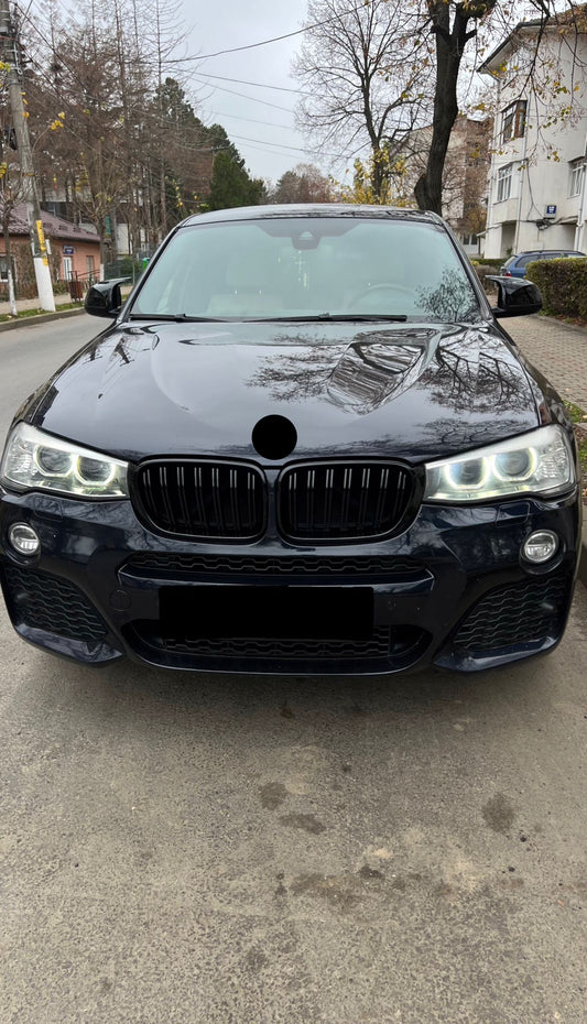 Grile centrale compatibile cu BMW X3 F25 (2014-2017) negru lucios
