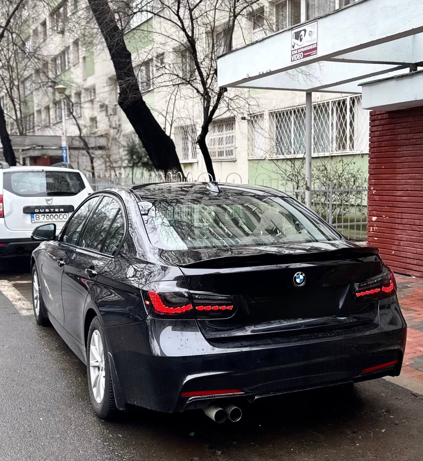 Eleron portbagaj M4 PSM style compatibil cu BMW seria 3 F30(2012-2018) negru lucios