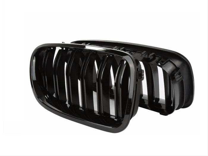 Grile centrale duble M5 style compatibile cu Bmw seria 5 F10 F11(2012-2016) negru lucios
