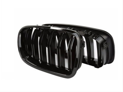 Grile centrale duble M5 style compatibile cu Bmw seria 5 F10 F11(2012-2016) negru lucios